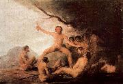 Francisco de Goya Der Kadaver des Jesuiten Brebeuf Spain oil painting artist